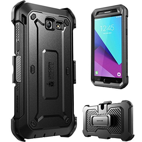 Samsung Galaxy J7 2017 Case, SUPCASE Unicorn Beetle Pro Series Full-body Rugged Holster Case with Built-in Screen Protector for Galaxy Halo/J7 2017/J7 V/J7 Sky Pro/J7 Perx/J7V 2017/J7 Prime (Black)