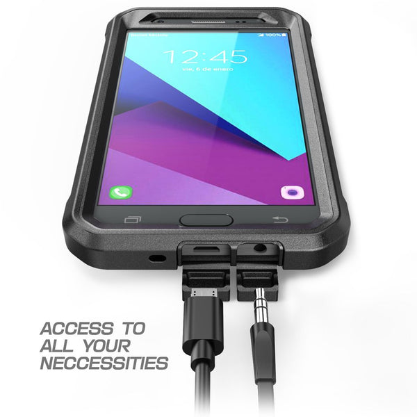 Samsung Galaxy J7 2017 Case, SUPCASE Unicorn Beetle Pro Series Full-body Rugged Holster Case with Built-in Screen Protector for Galaxy Halo/J7 2017/J7 V/J7 Sky Pro/J7 Perx/J7V 2017/J7 Prime (Black)