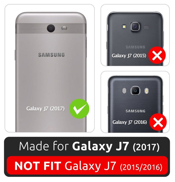 Samsung Galaxy J7 2017 Case, SUPCASE Unicorn Beetle Pro Series Full-body Rugged Holster Case with Built-in Screen Protector for Galaxy Halo/J7 2017/J7 V/J7 Sky Pro/J7 Perx/J7V 2017/J7 Prime (Black)