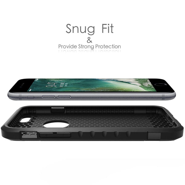 iPhone 6 Case iPhone 6s Case Anti-Scratch Shockproof Protective Case (Black)
