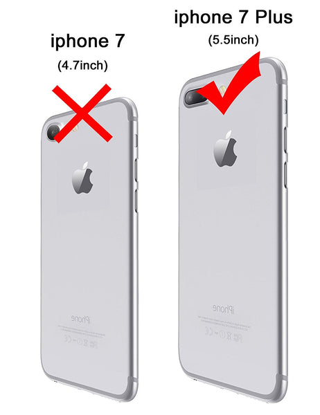 iPhone 8 Plus Case, iPhone 7 Plus Case, Ansiwee Shockproof Armor iPhone 7 Plus Protective Defender Impact Resistant Slim Fit Rubber Bumper Case Cover for Apple iPhone 7/8 Plus 5.5 inch (Rose Gold)