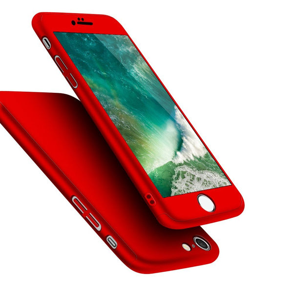 iPhone 7 Case, Jaorty 360 Full Body Protection Ultra Thin and Slim Hard Case