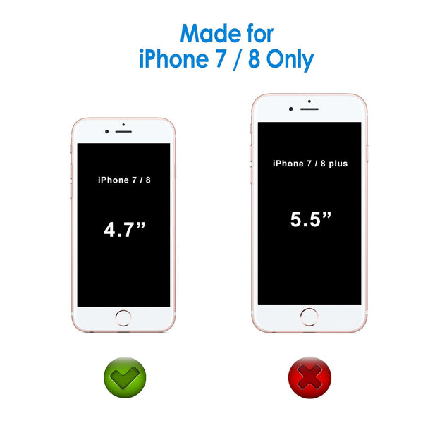 JETech iPhone 8 iPhone 7 Case Shock-Absorption Bumper Cover Anti-Scratch Clear Back (HD Clear)