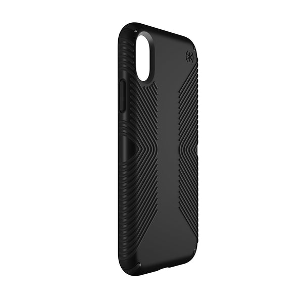 Speck Products Presidio Grip Case for iPhone X, Black/Black