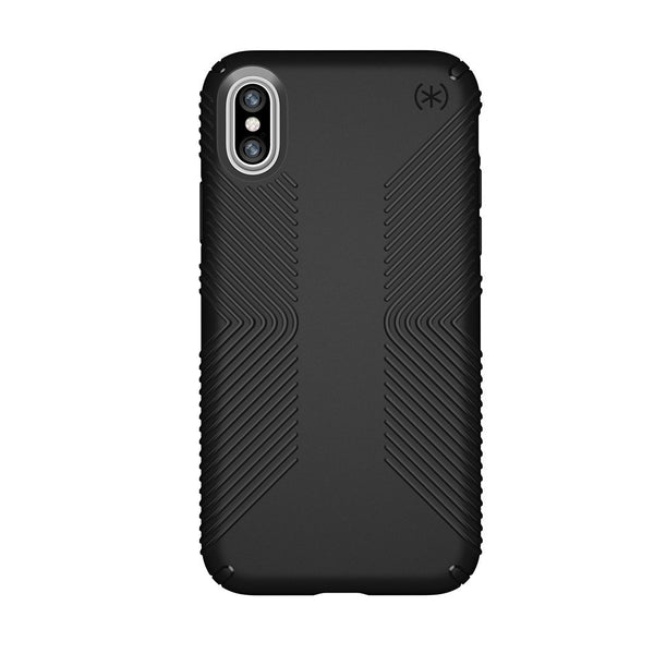 Speck Products Presidio Grip Case for iPhone X, Black/Black