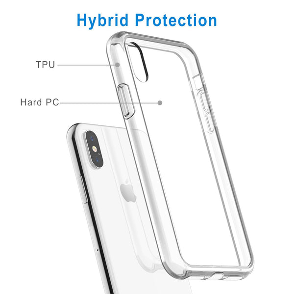 JETech Case for Apple iPhone X, Shock-Absorption Bumper Cover, HD Clear