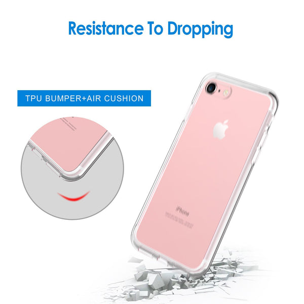 JETech iPhone 8 iPhone 7 Case Shock-Absorption Bumper Cover Anti-Scratch Clear Back (HD Clear)