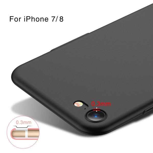 iPhone 7 Case, iPhone 8 Case, TORRAS Slim Fit Shell Hard Plastic Full Protective Anti-Scratch Resistant Cover Case for Apple iPhone 7 (2016) / iPhone 8 (2017) -Space Black