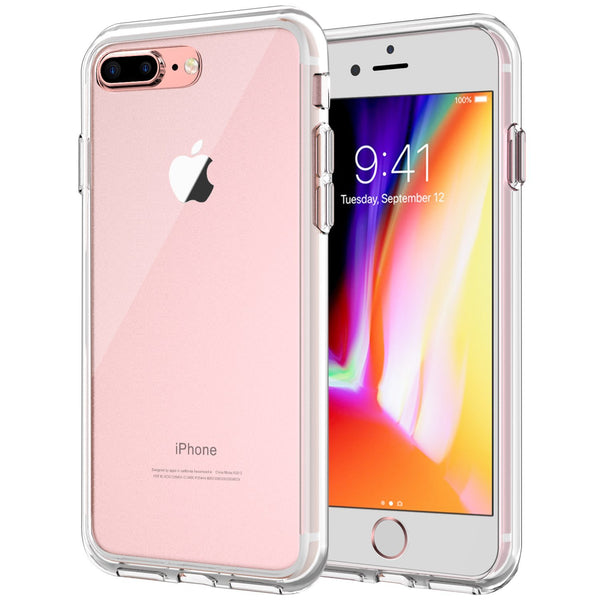JETech Apple iPhone 8 Plus iPhone 7 Plus Case 5.5" Shock-Absorption Cover Bumper Anti-Scratch Clear Back (HD Clear)