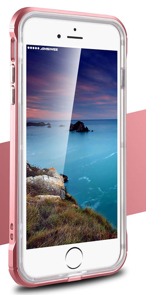 iPhone 8 Plus Case, iPhone 7 Plus Case, Ansiwee Shockproof Armor iPhone 7 Plus Protective Defender Impact Resistant Slim Fit Rubber Bumper Case Cover for Apple iPhone 7/8 Plus 5.5 inch (Rose Gold)