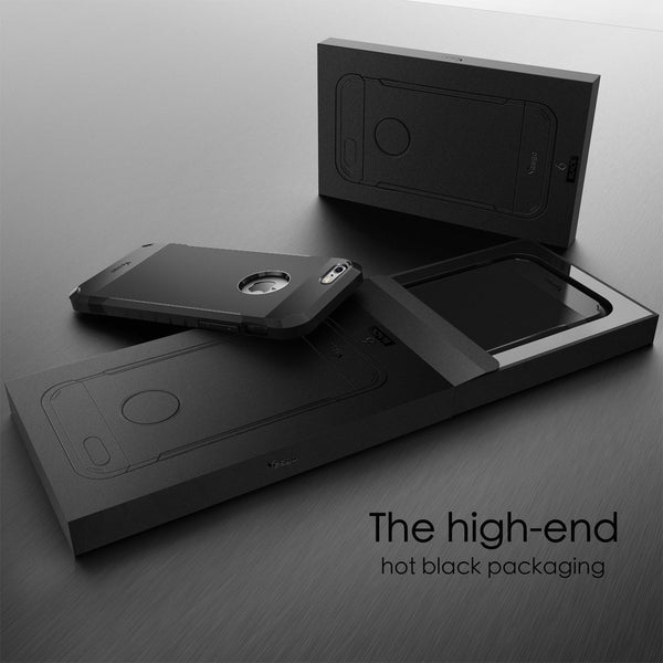 iPhone 6 Case iPhone 6s Case Anti-Scratch Shockproof Protective Case (Black)