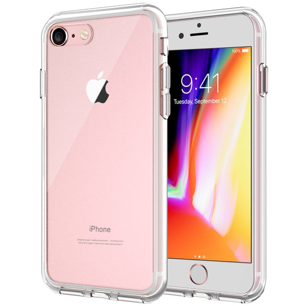 JETech iPhone 8 iPhone 7 Case Shock-Absorption Bumper Cover Anti-Scratch Clear Back (HD Clear)