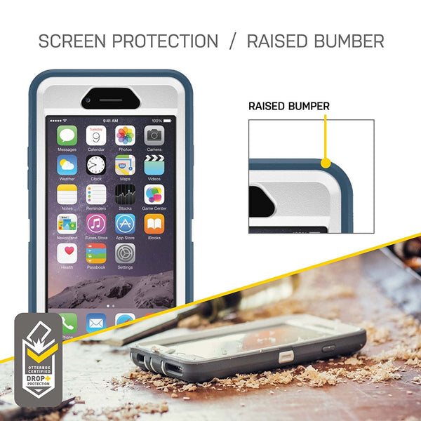 OtterBox DEFENDER iPhone 6/6s Case - Frustration-Free Packaging - GLACIER