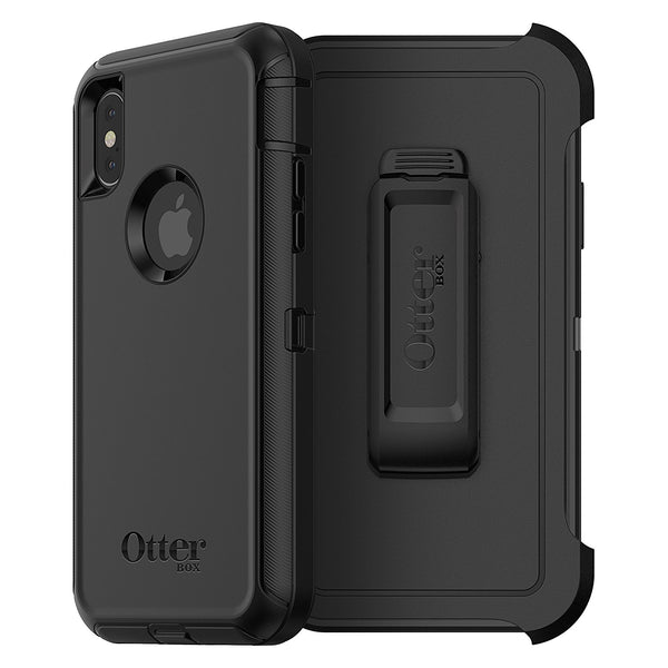 OtterBox DEFENDER SERIES Case for iPhone X (ONLY) - Retail Packaging - BLACK