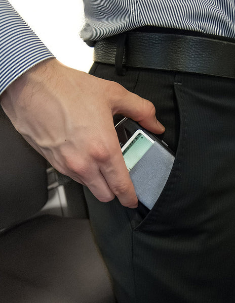 CardNinja Ultra-slim Self Adhesive Credit Card Wallet for Smartphones, Black