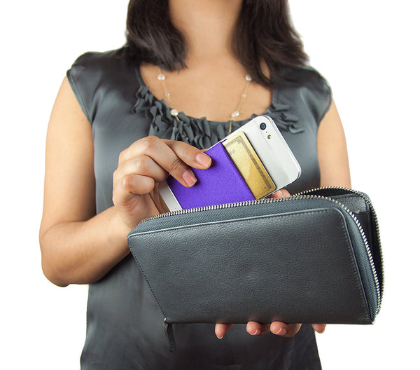 CardNinja Ultra-slim Self Adhesive Credit Card Wallet for Smartphones, Black