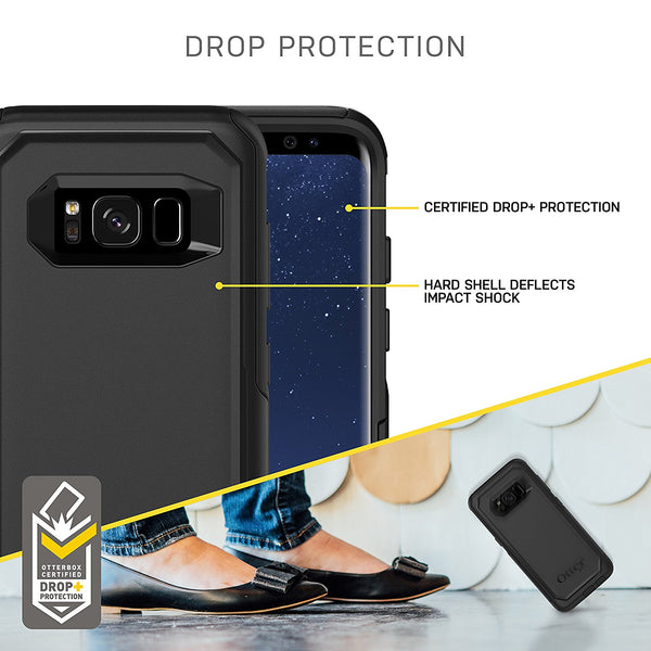 OtterBox COMMUTER SERIES for Samsung Galaxy S8 - Frustration Free Packaging - BLACK